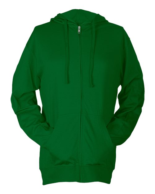 Tultex 260 Unisex Beach Full-Zip Hooded Long Sleeve T-Shirt