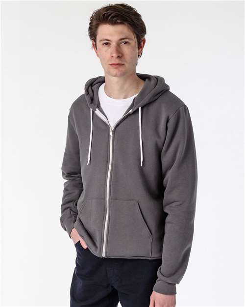 Los Angeles Apparel F97 Unisex USA-Made Flex Fleece Full-Zip Hooded Sweatshirt