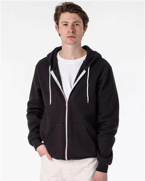 Los Angeles Apparel F97 Unisex USA-Made Flex Fleece Full-Zip Hooded Sweatshirt