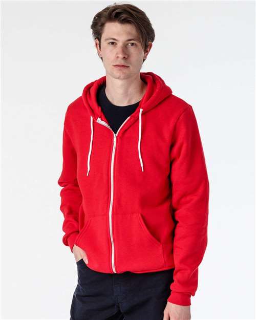 Los Angeles Apparel F97 Unisex USA-Made Flex Fleece Full-Zip Hooded Sweatshirt