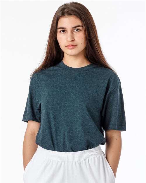 Los Angeles Apparel FF01 Unisex USA-Made 50/50 Poly/Cotton T-Shirt