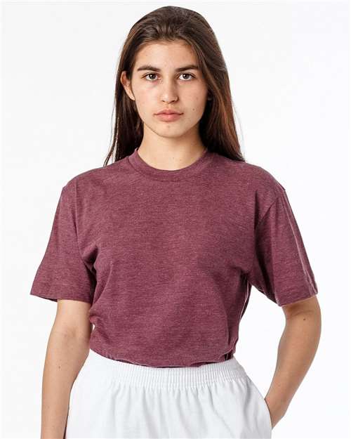 Los Angeles Apparel FF01 Unisex USA-Made 50/50 Poly/Cotton T-Shirt