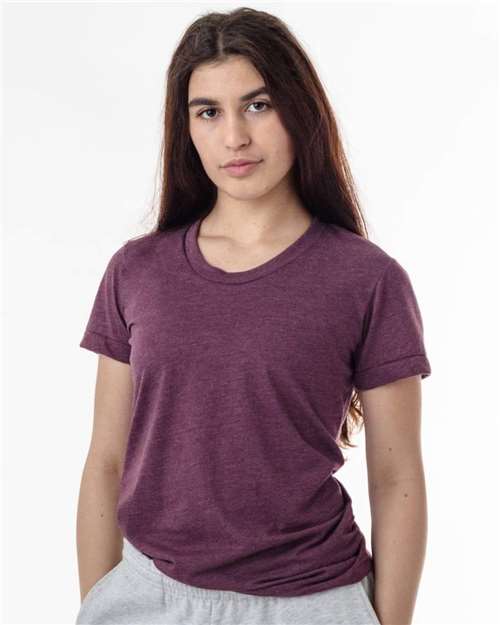 Los Angeles Apparel FF3001 Women's USA-Made 50/50 T-Shirt