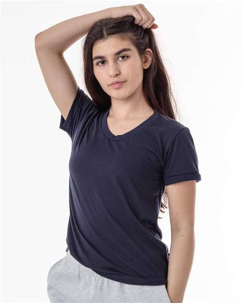 Los Angeles Apparel FF3001 Women's USA-Made 50/50 T-Shirt
