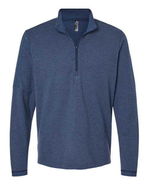 Adidas A554 Men's 3-Stripes Quarter-Zip Sweater