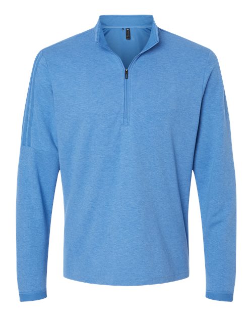 Adidas A554 Men's 3-Stripes Quarter-Zip Sweater