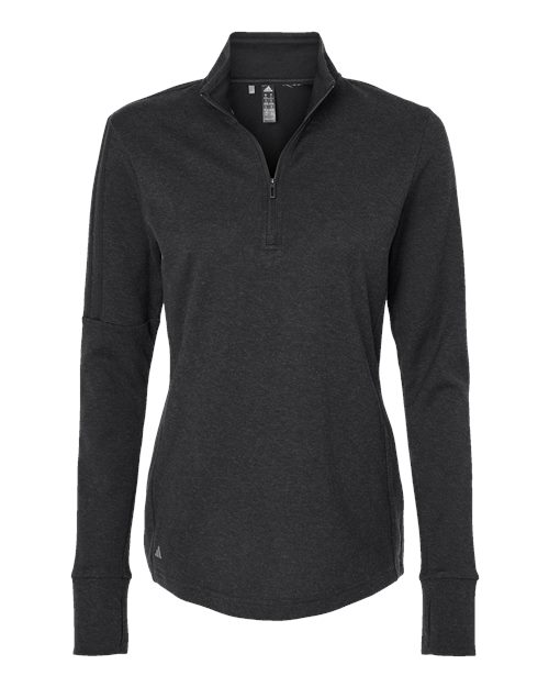 Adidas A555 Women's 3-Stripes Quarter-Zip Sweater