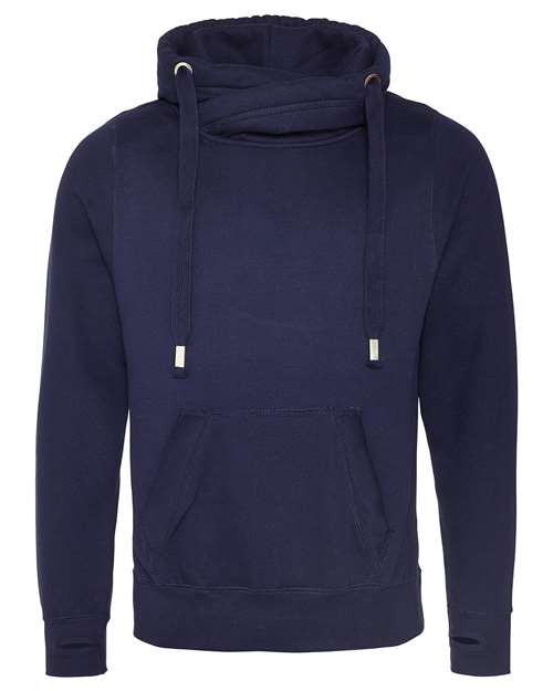 AWDis JHA021 Unisex Cross Neck Hooded Sweatshirt