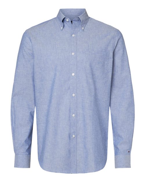 Tommy Hilfiger 13TH107 Men's Cotton-Linen Shirt