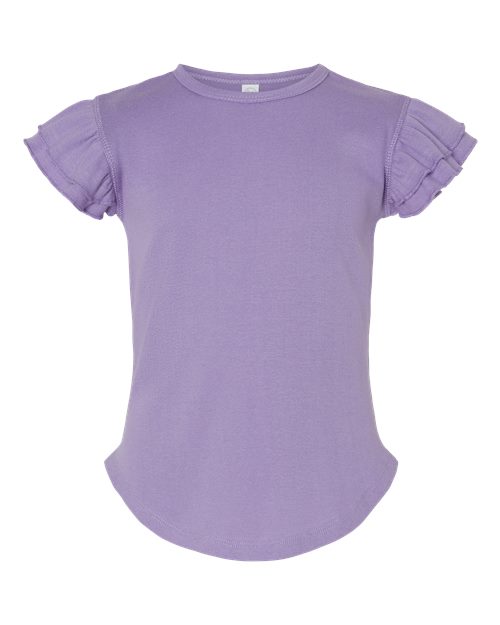 Rabbit Skins 3339 Toddler Flutter Sleeve Tee