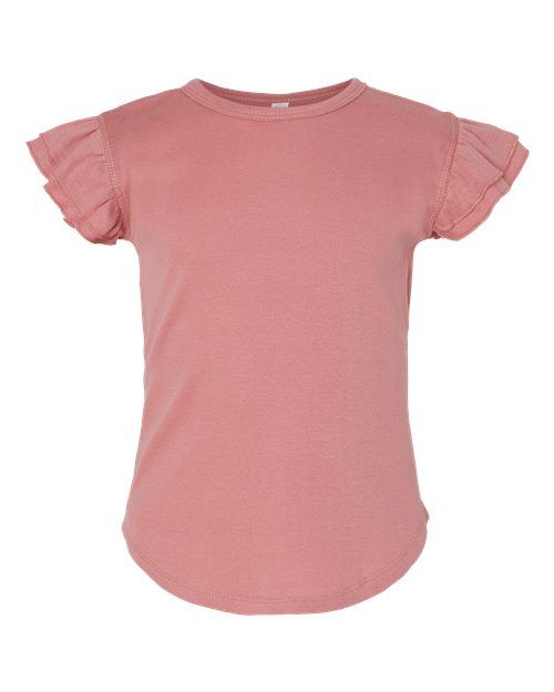 Rabbit Skins 3339 Toddler Flutter Sleeve Tee