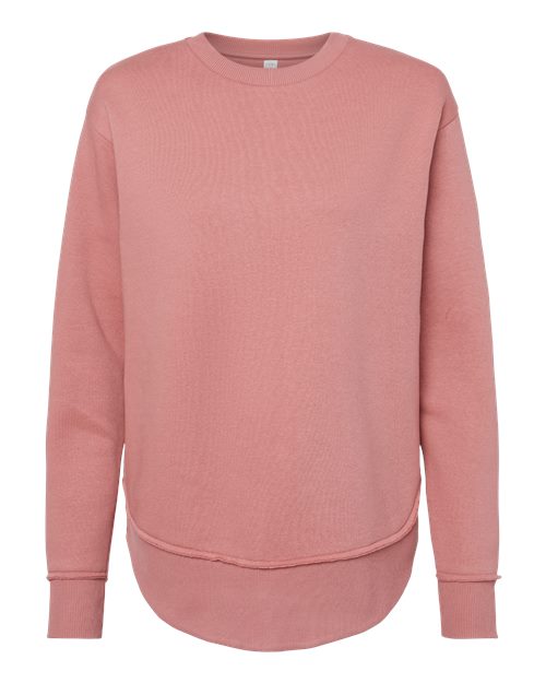 LAT 3525 Women's Weekend Fleece Crewneck Sweatshirt
