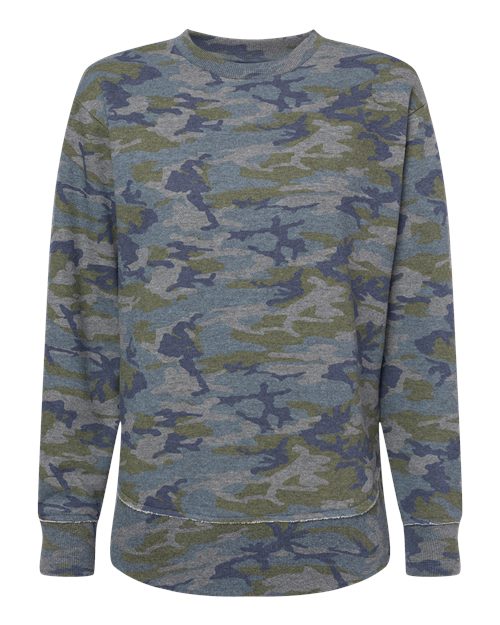 LAT 3525 Women's Weekend Fleece Crewneck Sweatshirt