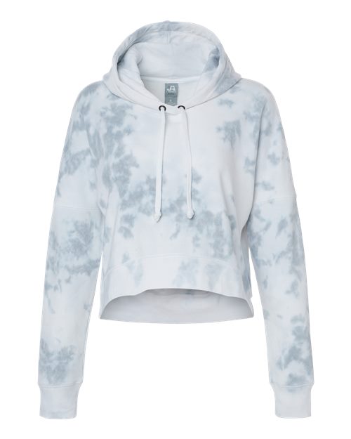 J. America 8853 Women's Crop Hooded Sweatshirt
