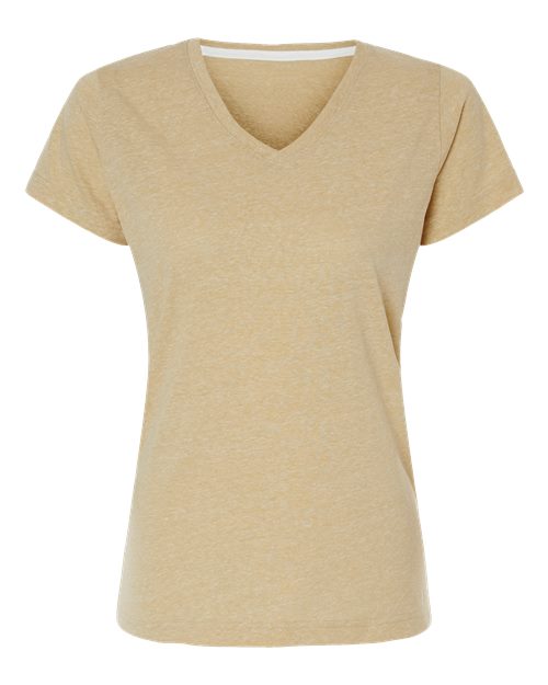 LAT 3591 Women's Harborside Mélange V-Neck Tee