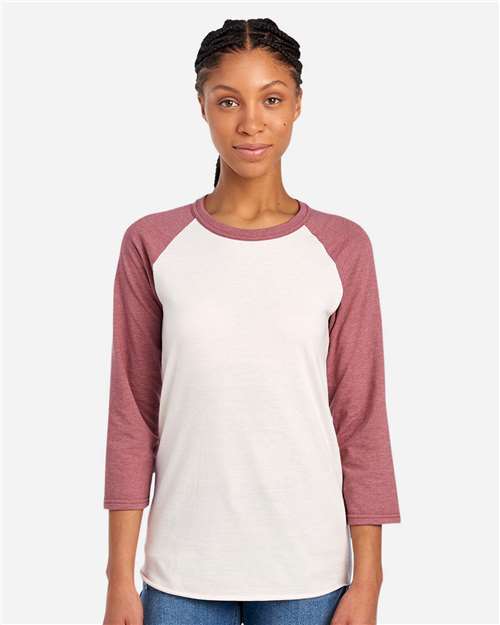 JERZEES 560RR Premium Blend Ringspun Three-Quarter Sleeve Raglan Baseball T-Shirt