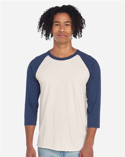 JERZEES 560RR Premium Blend Ringspun Three-Quarter Sleeve Raglan Baseball T-Shirt