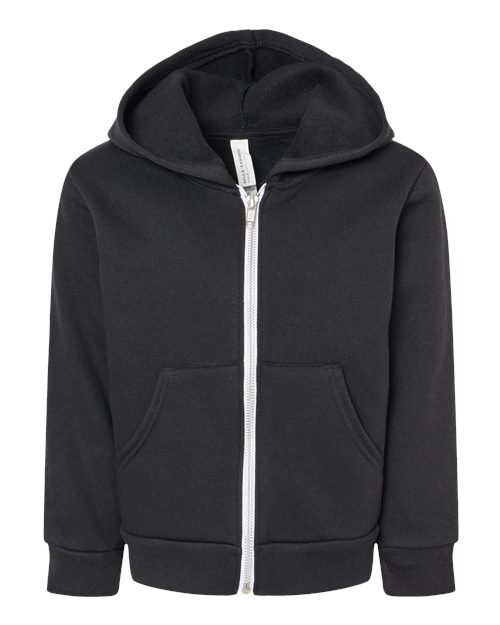 BELLA + CANVAS 3739T Toddler Sponge Fleece Full-Zip Hoodie