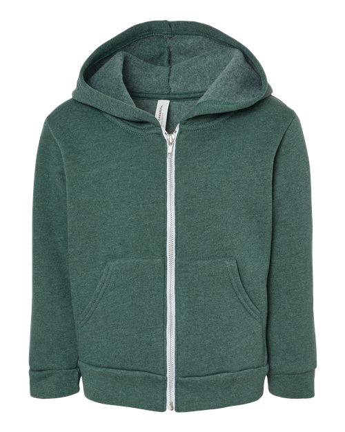 BELLA + CANVAS 3739T Toddler Sponge Fleece Full-Zip Hoodie