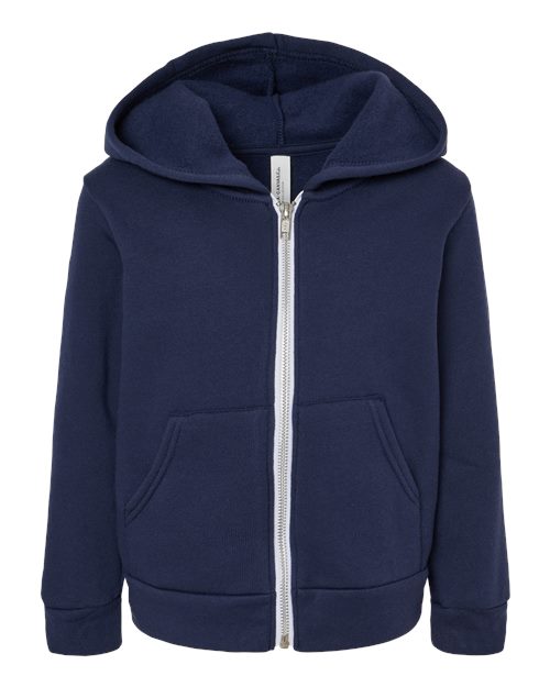 BELLA + CANVAS 3739T Toddler Sponge Fleece Full-Zip Hoodie