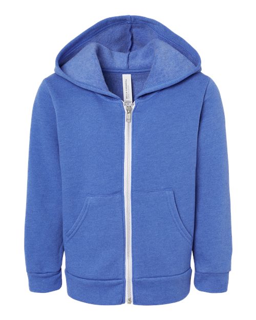 BELLA + CANVAS 3739T Toddler Sponge Fleece Full-Zip Hoodie