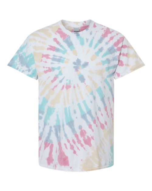 Dyenomite 200MS Unisex Multi-Color Spiral Tie-Dyed T-Shirt