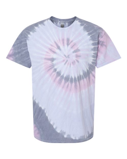 Dyenomite 200MS Unisex Multi-Color Spiral Tie-Dyed T-Shirt