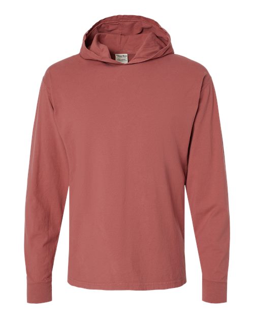 ComfortWash by Hanes GDH280 Unisex Garment-Dyed Jersey Hooded Long Sleeve T-Shirt