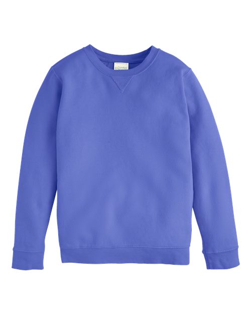 ComfortWash by Hanes GDH475 Youth Garment-Dyed Crewneck Sweatshirt