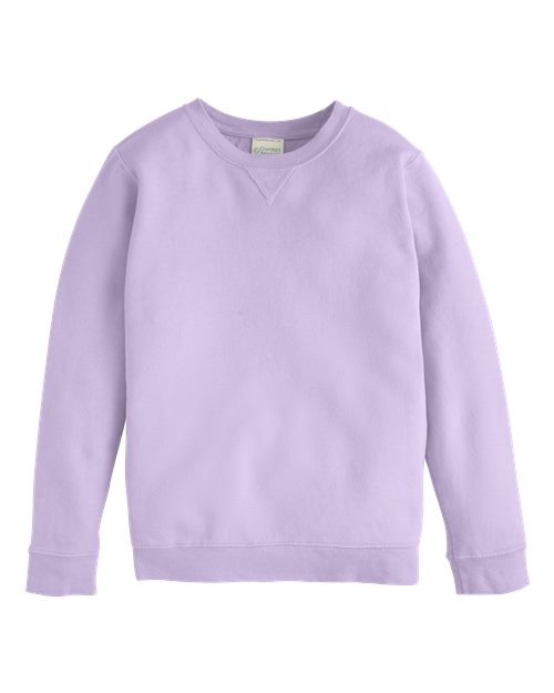 ComfortWash by Hanes GDH475 Youth Garment-Dyed Crewneck Sweatshirt
