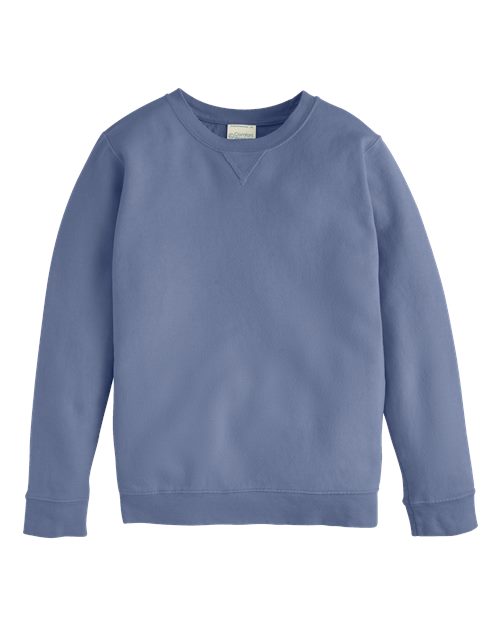 ComfortWash by Hanes GDH475 Youth Garment-Dyed Crewneck Sweatshirt