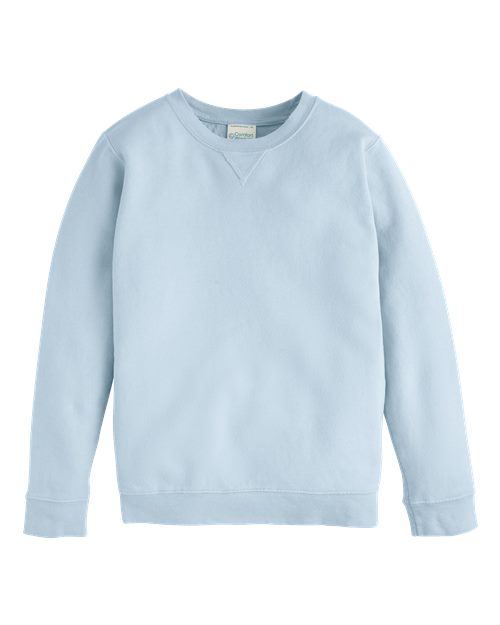 ComfortWash by Hanes GDH475 Youth Garment-Dyed Crewneck Sweatshirt
