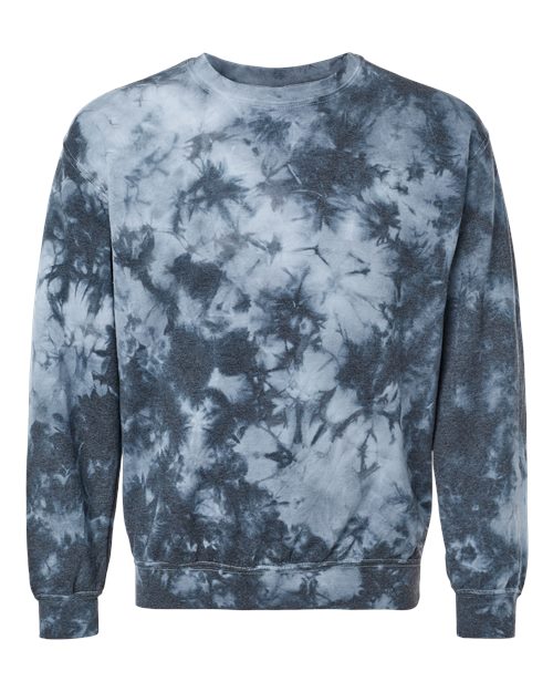 Dyenomite 681VR Unisex Blended Tie-Dyed Crewneck Sweatshirt
