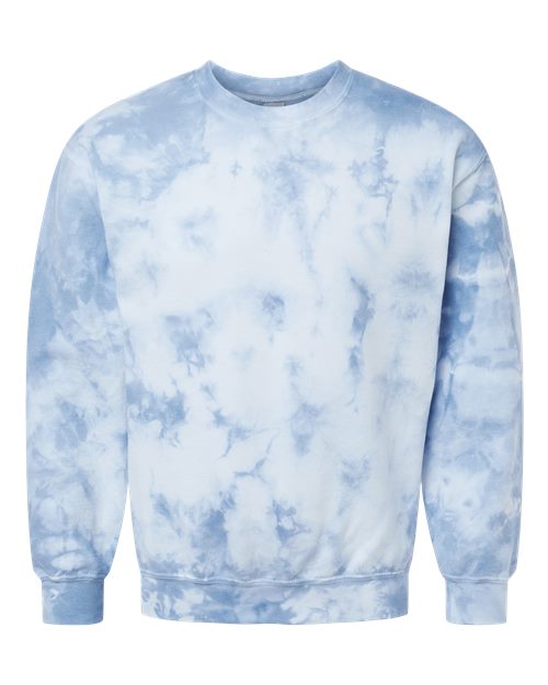 Dyenomite 681VR Unisex Blended Tie-Dyed Crewneck Sweatshirt