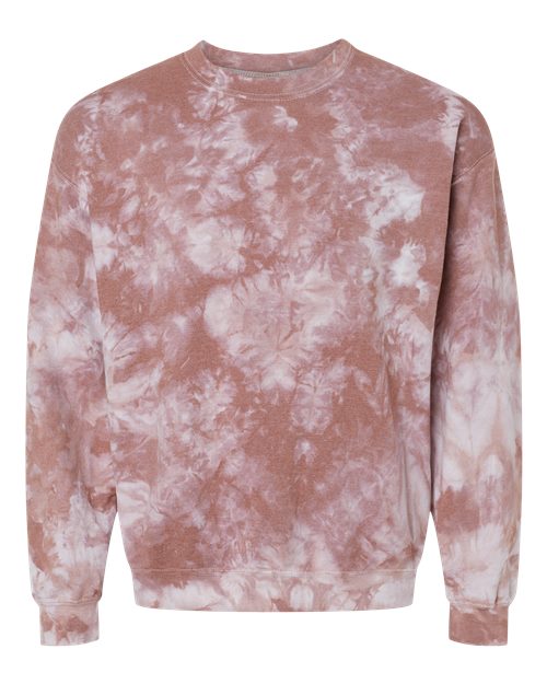 Dyenomite 681VR Unisex Blended Tie-Dyed Crewneck Sweatshirt