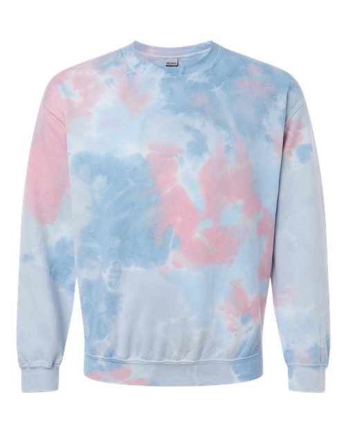 Dyenomite 681VR Unisex Blended Tie-Dyed Crewneck Sweatshirt