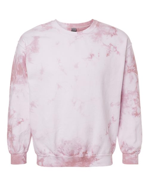 Dyenomite 681VR Unisex Blended Tie-Dyed Crewneck Sweatshirt