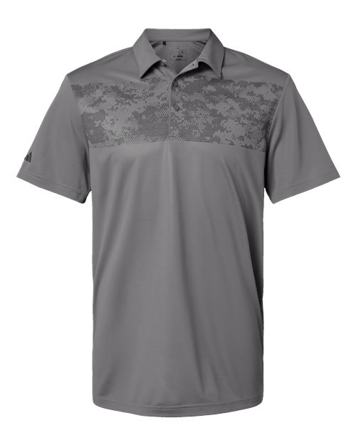 Adidas A585 Men's Camo Chest Print Polo