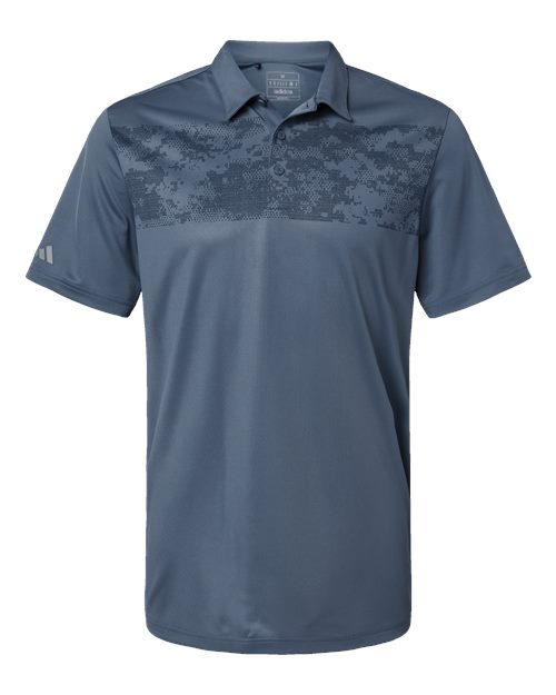 Adidas A585 Men's Camo Chest Print Polo