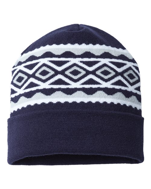 CAP AMERICA RKD12 USA- Made Diamond Cuffed Beanie