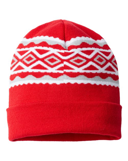 CAP AMERICA RKD12 USA- Made Diamond Cuffed Beanie