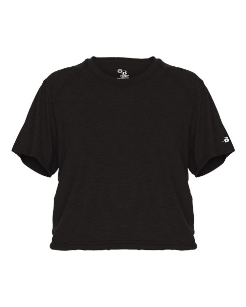 Badger 4963 Women's Tri-Blend Crop T-Shirt