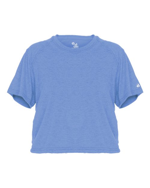 Badger 4963 Women's Tri-Blend Crop T-Shirt