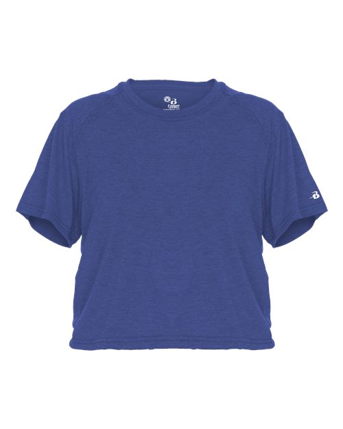 Badger 4963 Women's Tri-Blend Crop T-Shirt