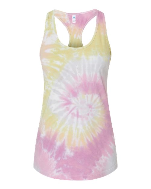 Colortone 3400 Women's Tie-Dyed Racerback Tank Top