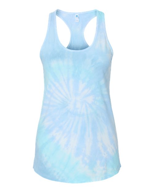 Colortone 3400 Women's Tie-Dyed Racerback Tank Top