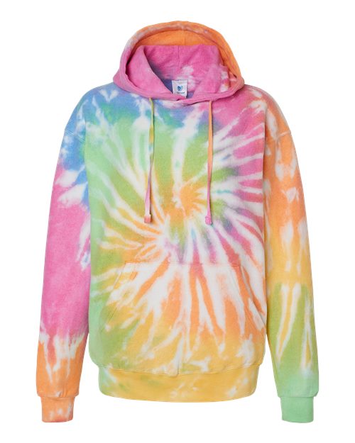 Colortone 8600 Unisex Tie-Dyed Cloud Fleece Hooded Sweatshirt