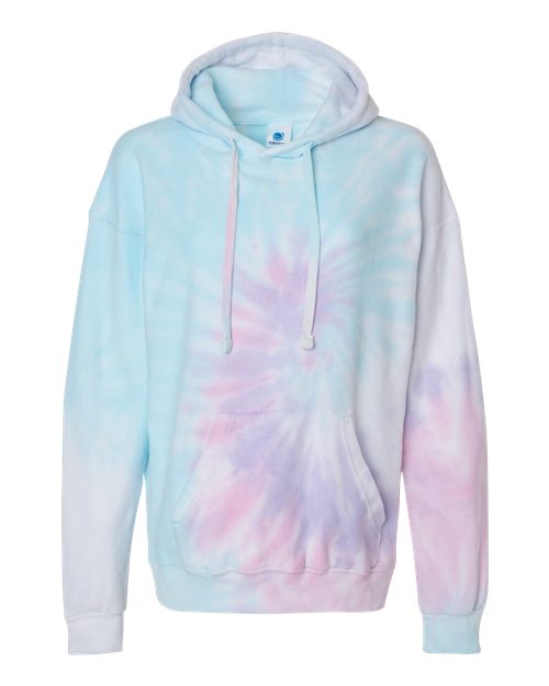 Colortone 8600 Unisex Tie-Dyed Cloud Fleece Hooded Sweatshirt