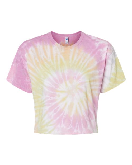 Colortone 1050 Women's Tie-Dyed Crop T-Shirt
