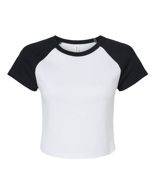 BELLA + CANVAS 1201 Women's Micro Rib Raglan Baby Tee